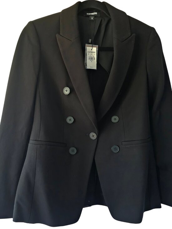 Express Jackets & Blazers - 😍 NWT 😍 Express Single Button Knit Blazer, Black, Size XS